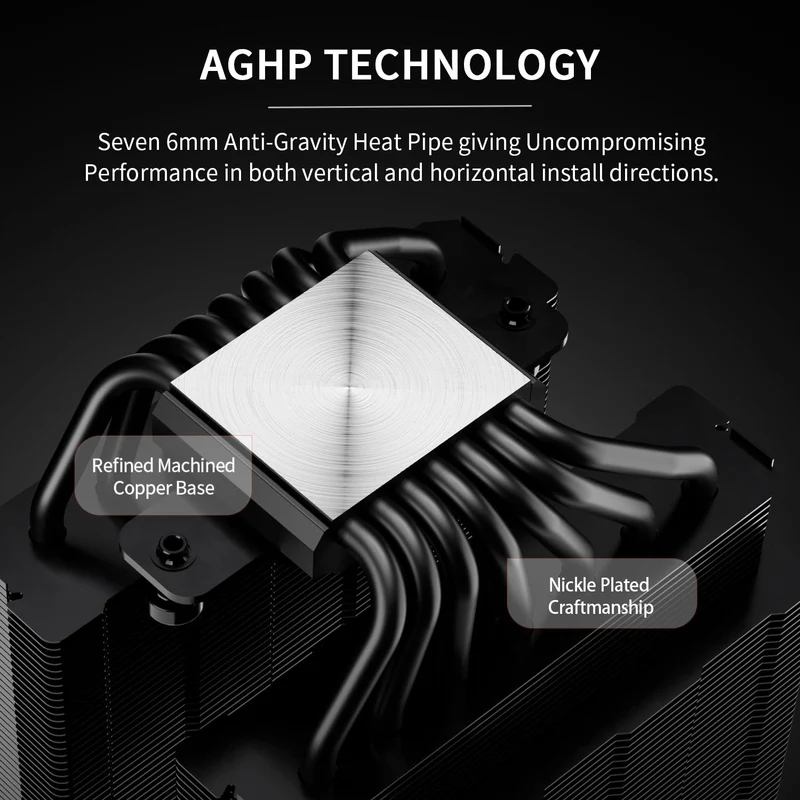 Thermalright Phantom Spirit 120 Vision Evo Dual Tower CPU Air Cooler (Black)