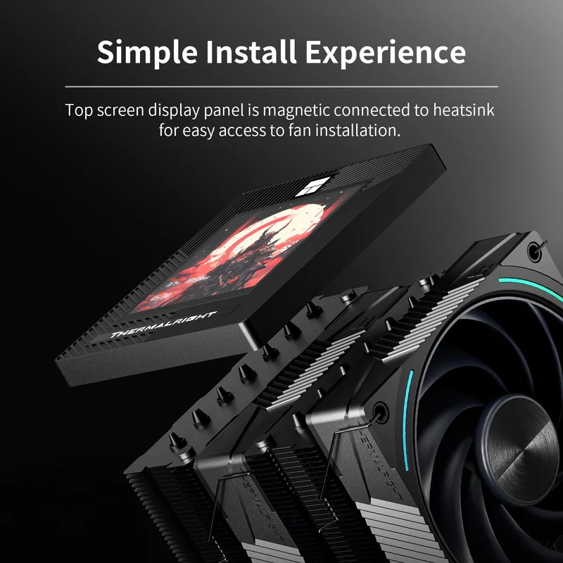 Thermalright Phantom Spirit 120 Vision Evo Dual Tower CPU Air Cooler (Black)