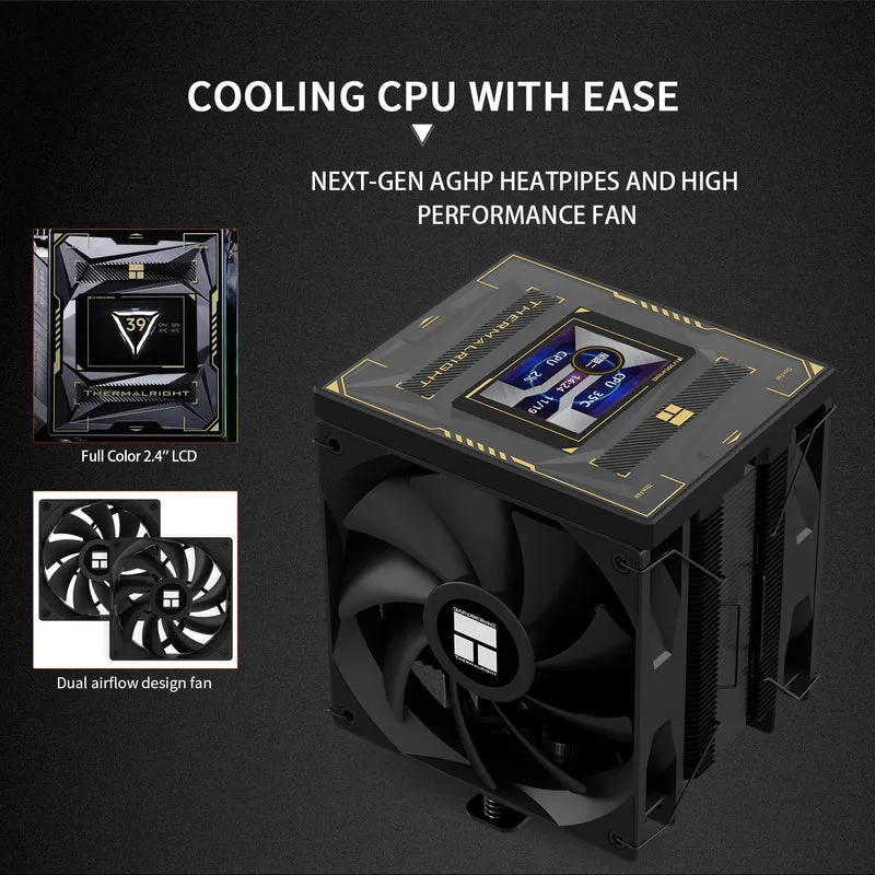Thermalright Burst Assassin 120 Vision Single Tower CPU Air Cooler (Black)