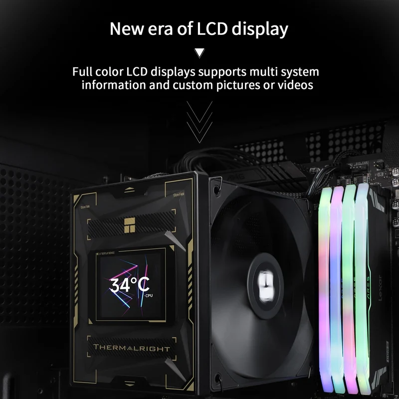 Thermalright Burst Assassin 120 Vision Single Tower CPU Air Cooler (Black)