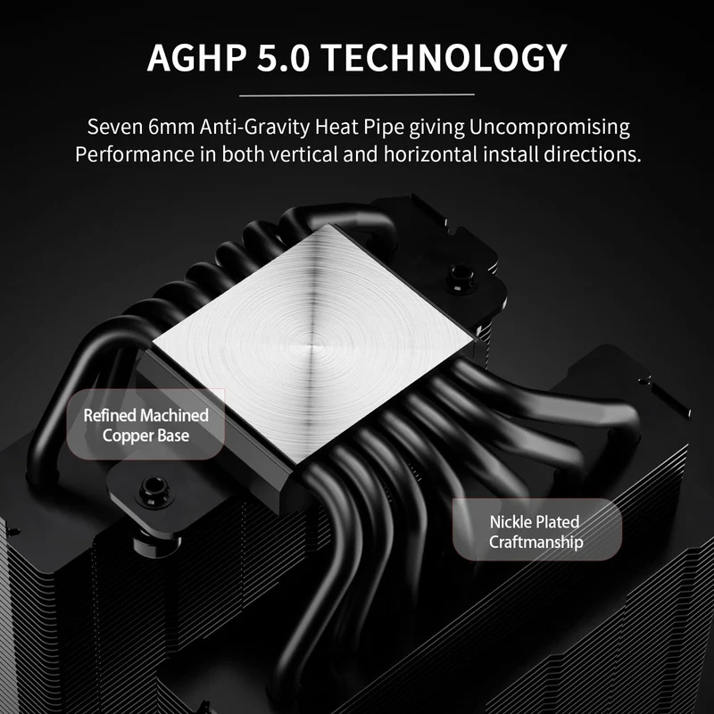 Thermalright Phantom Spirit 120 Digital Evo Dual Tower CPU Air Cooler (Black)