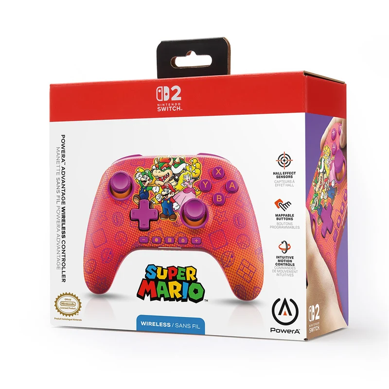 PowerA Advantage Wireless Controller for Nintendo Switch 2 (Mario and Friends)