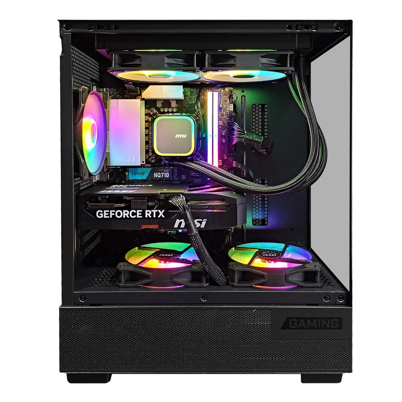 Aurora M110A Black Desktop Gaming PC | Intel Ultra 5 225 | 32GB RAM | 1TB SSD | RTX 5070 OC | Windows 11 Pro