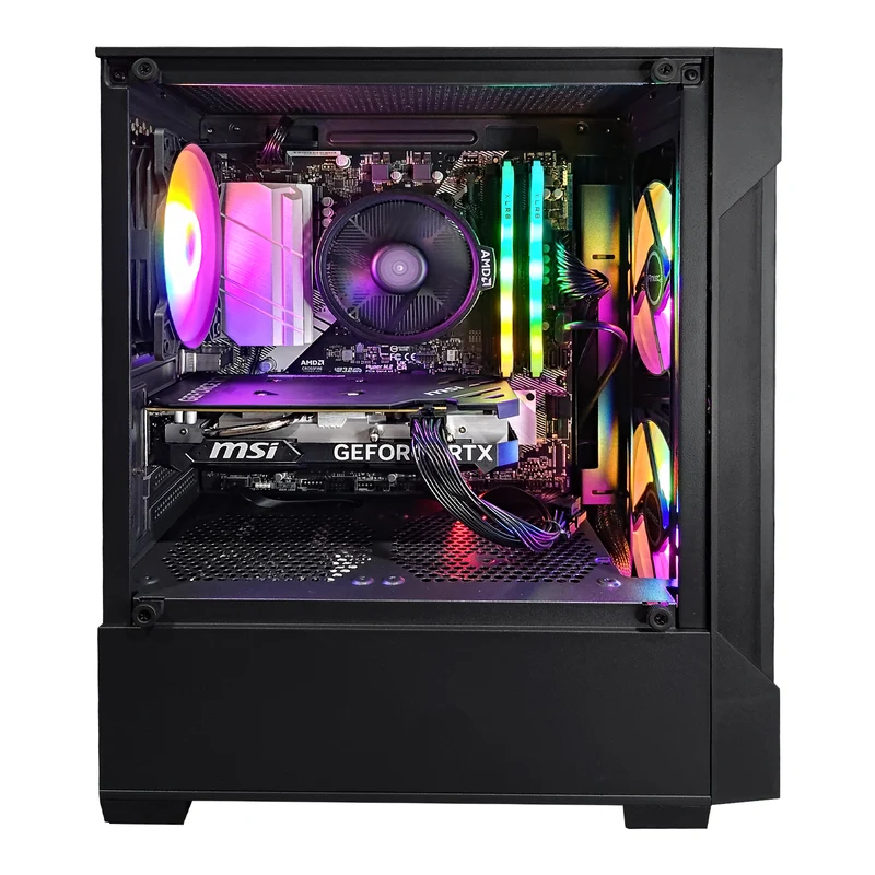 Alpha VX100M Black Desktop Gaming PC | AMD Ryzen 5 5600 | 16GB RAM | 512GB SSD | RTX 4060 | Windows 11 Pro