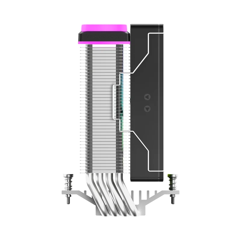 Ocypus Delta A40 SE ARGB 4 Heat-Pipes Single Tower Air Cooler with ARGB (Black) (Delta-A40-BK1AAWN00S-GL)