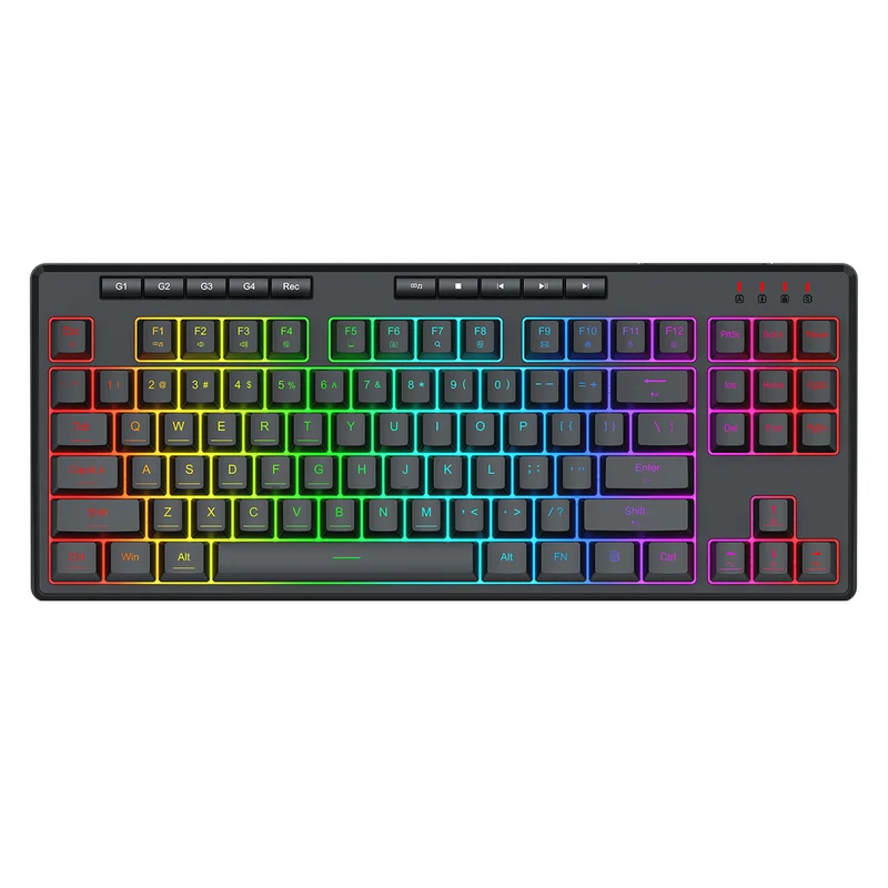 Redragon K516 Shiva RGB TKL 87-Keys Wired Backlit Gaming Keyboard