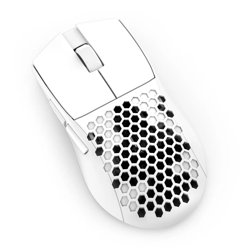 Redragon M725W-LIT Astrolabe Lite 10000DPI 3-Modes Honeycomb Lightweight Gaming Mouse (White)