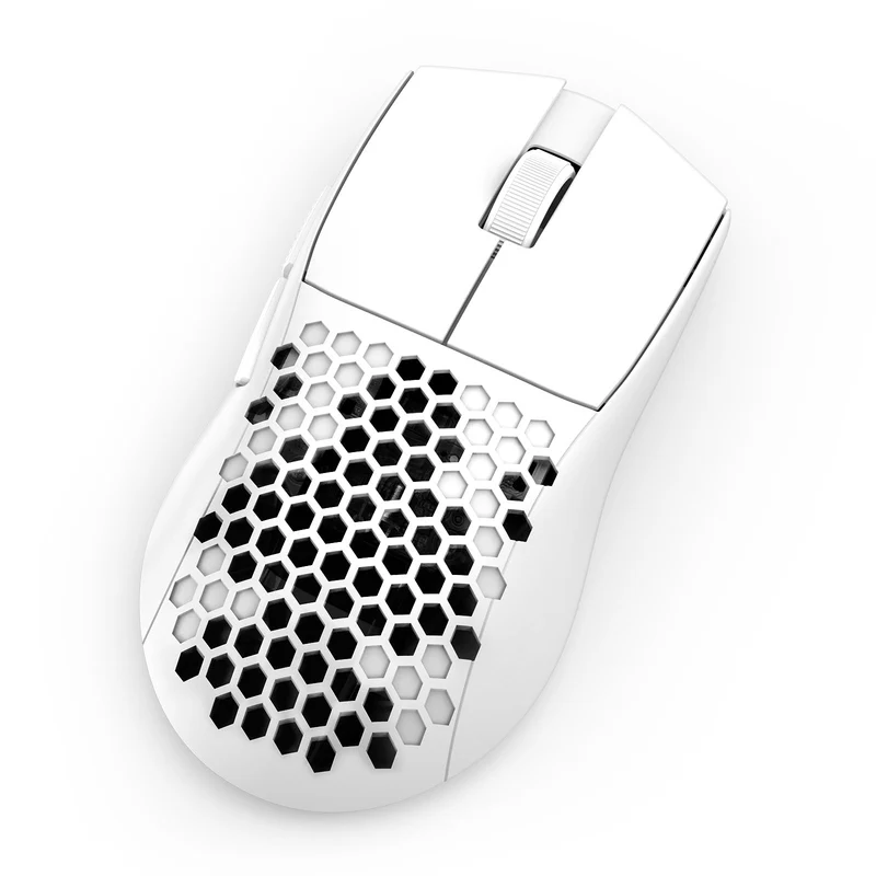 Redragon M725W-LIT Astrolabe Lite 10000DPI 3-Modes Honeycomb Lightweight Gaming Mouse (White)