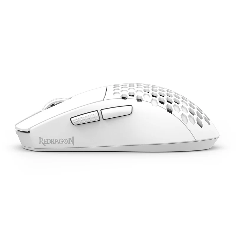 Redragon M725W-LIT Astrolabe Lite 10000DPI 3-Modes Honeycomb Lightweight Gaming Mouse (White)