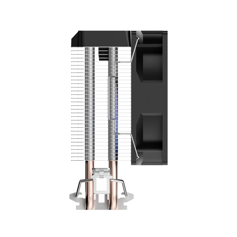 Ocypus Gamma A20 ARGB Dual Heat Pipes, 92mm Fan Small-Tower Air Cooler with ARGB Lighting (Black, White)