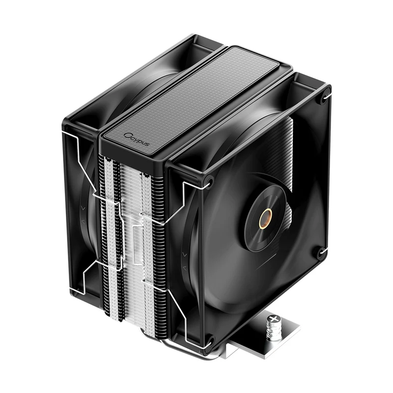 Ocypus Delta A40 Elite Dual Fan 4 Heat Pipe Single-Tower CPU Air Cooler (Black, White)