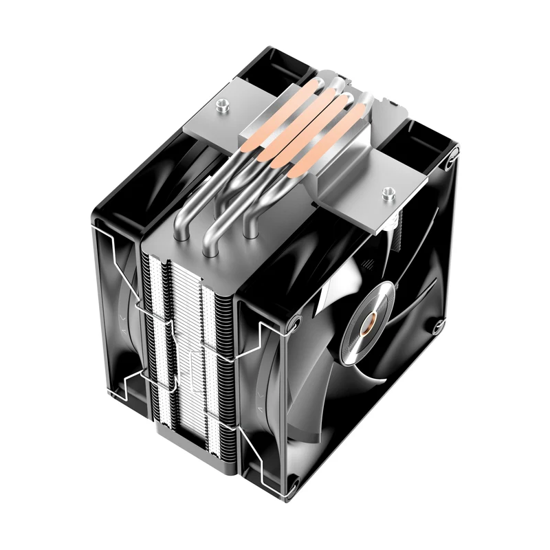 Ocypus Delta A40 Elite Dual Fan 4 Heat Pipe Single-Tower CPU Air Cooler (Black, White)