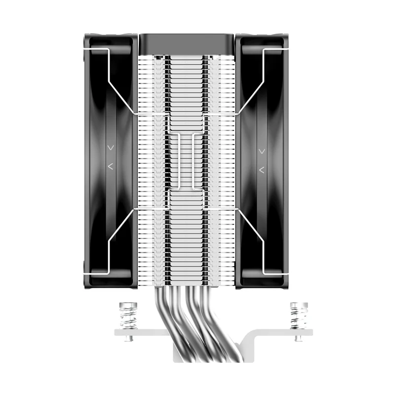 Ocypus Delta A40 Elite Dual Fan 4 Heat Pipe Single-Tower CPU Air Cooler (Black, White)