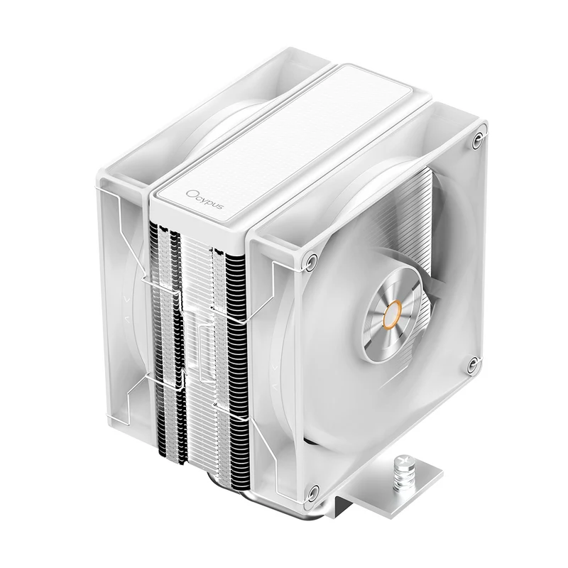 Ocypus Delta A40 Elite Dual Fan 4 Heat Pipe Single-Tower CPU Air Cooler (Black, White)