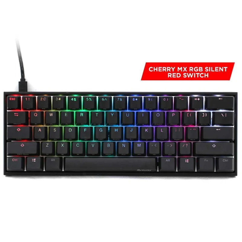 DUCKY MECHA MINI V2 MECHANICAL KEYBOARD (CHERRY MX RGB SILENT RED SWITCH) (DKME2061ST-SUSPDAAT1)