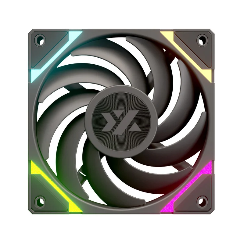 XYZ Vortex Pro ARGB 3-Kit Regular Airflow, Chain System, Fluodinamic Bearing, Premium Performance Fan (Black, White)