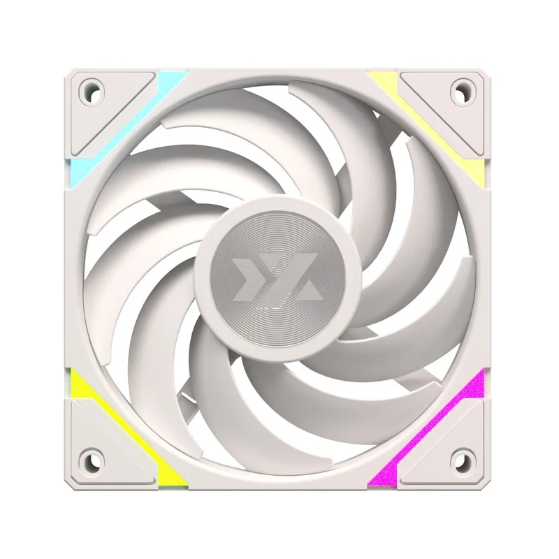 XYZ Vortex Pro ARGB 3-Kit Regular Airflow, Chain System, Fluodinamic Bearing, Premium Performance Fan (Black, White)