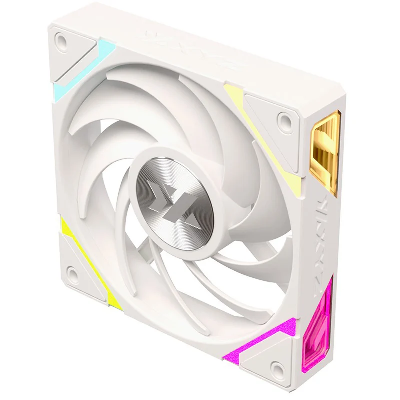 XYZ Vortex Pro ARGB 3-Kit Regular Airflow, Chain System, Fluodinamic Bearing, Premium Performance Fan (Black, White)