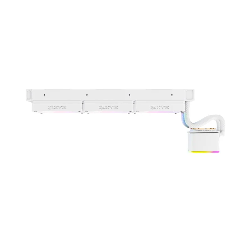 XYZ AquaPulse AIO 360 ARGB Liquid Cooler with Temperature Display (Black, White)