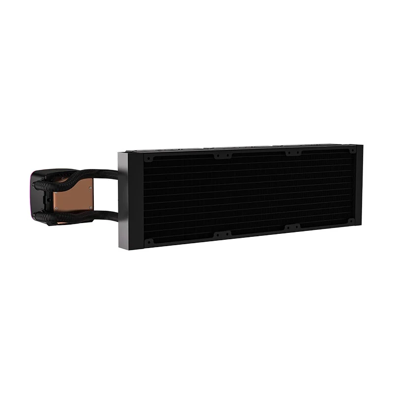 XYZ AquaPulse AIO 360 ARGB Liquid Cooler with Temperature Display (Black, White)