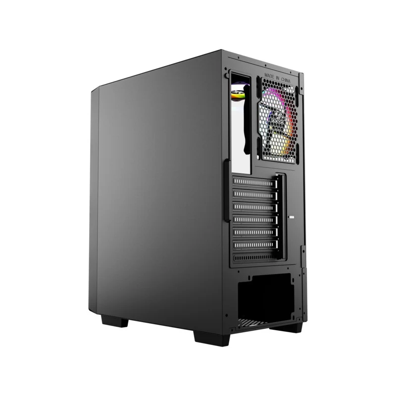 XYZ Airone 100 X Mesh ATX PC Case with 6 Pre-installed 120mm ARGB Fans (Black, White)