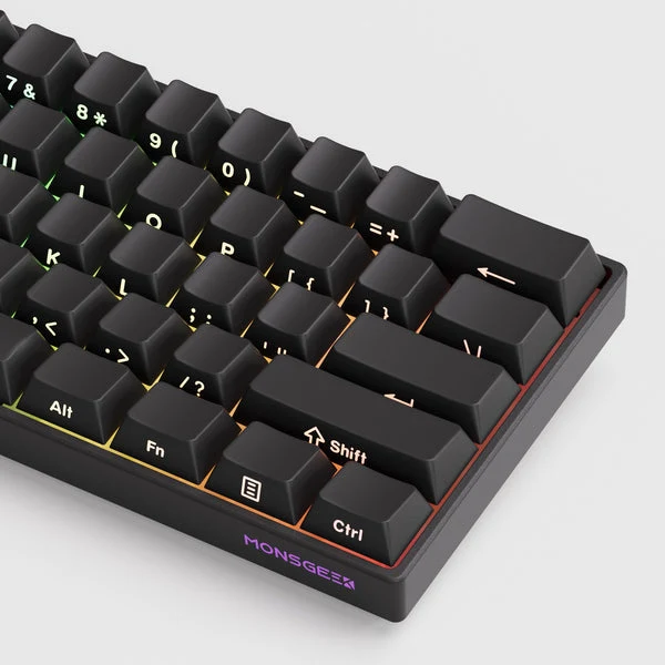 MonsGeek FUN60 Pro SP Shine-Through Black Wired RGB Mechanical Keyboard