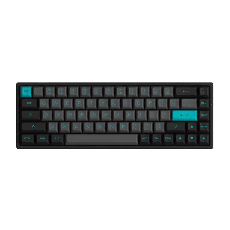 AKKO Black & Cyan 3068B Plus Multi-Modes RGB Mechanical Keyboard (AKKO CS Jelly Purple)