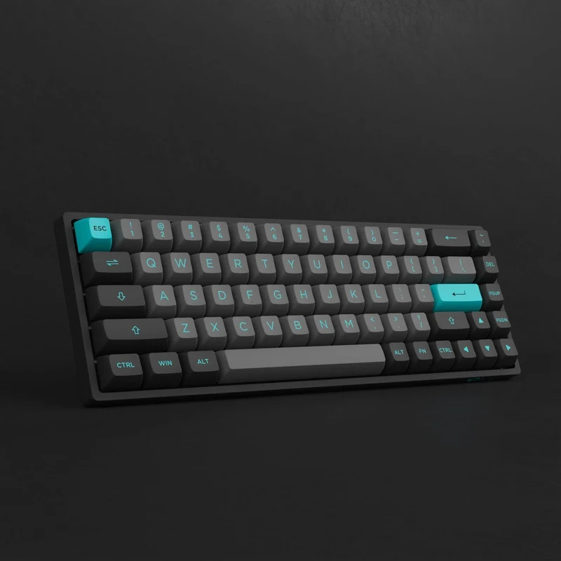 AKKO Black & Cyan 3068B Plus Multi-Modes RGB Mechanical Keyboard (AKKO CS Jelly Purple)