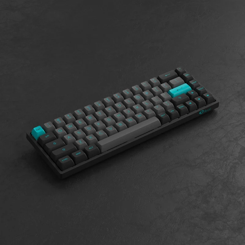 AKKO Black & Cyan 3068B Plus Multi-Modes RGB Mechanical Keyboard (AKKO CS Jelly Purple)