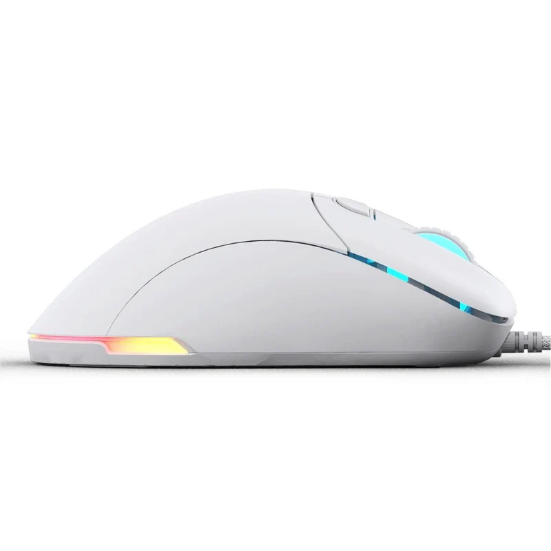 PWNAGE Ultra Custom Wired RGB Gaming Mouse Solid Sides (White) (W-UC-MC2W)