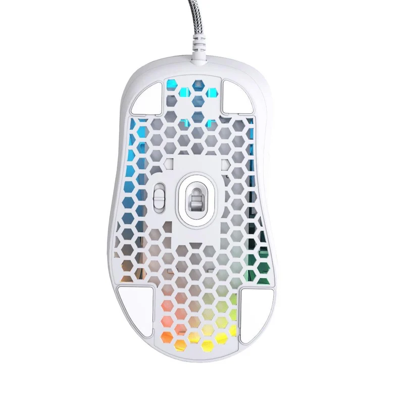 PWNAGE Ultra Custom Wired RGB Gaming Mouse Solid Sides (White) (W-UC-MC2W)
