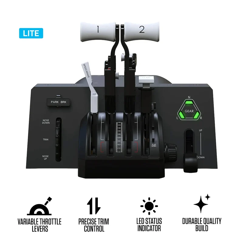 Honeycomb Aeronautical Bravo Throttle Quadrant Lite for Windows 10/11 & Mac