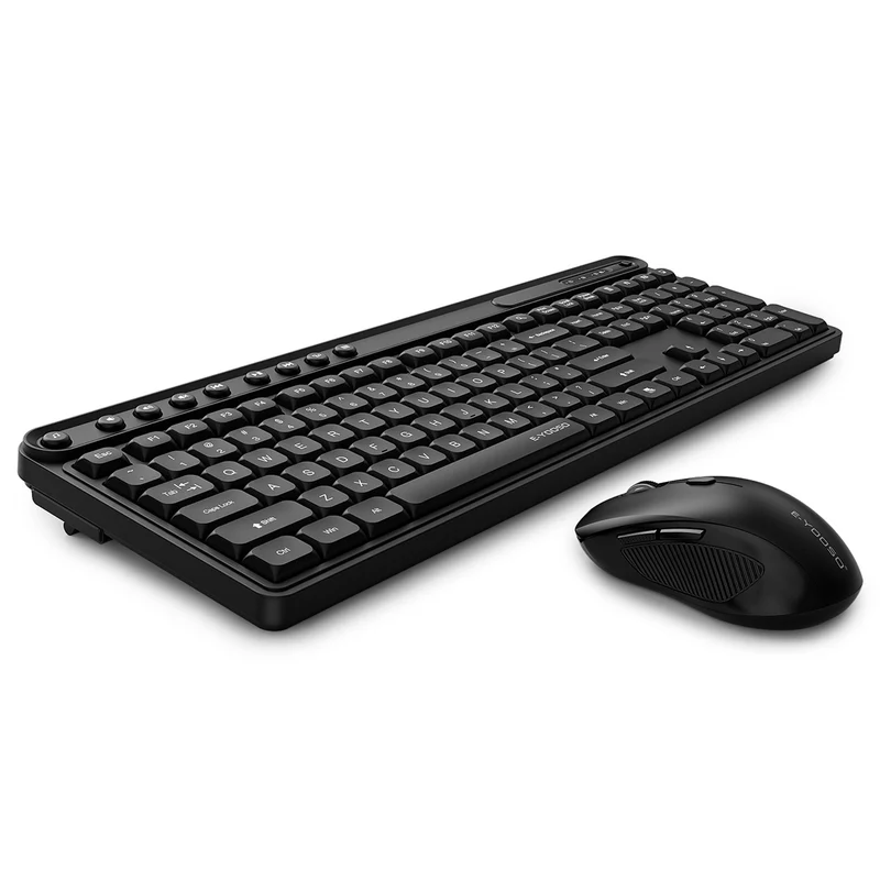 E-Yooso Z-747 Wireless Keyboard and Mouse Combo (Black)