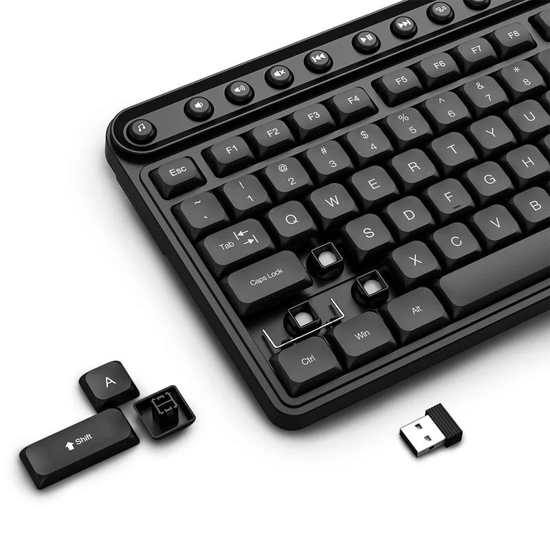 E-Yooso Z-747 Wireless Keyboard and Mouse Combo (Black)