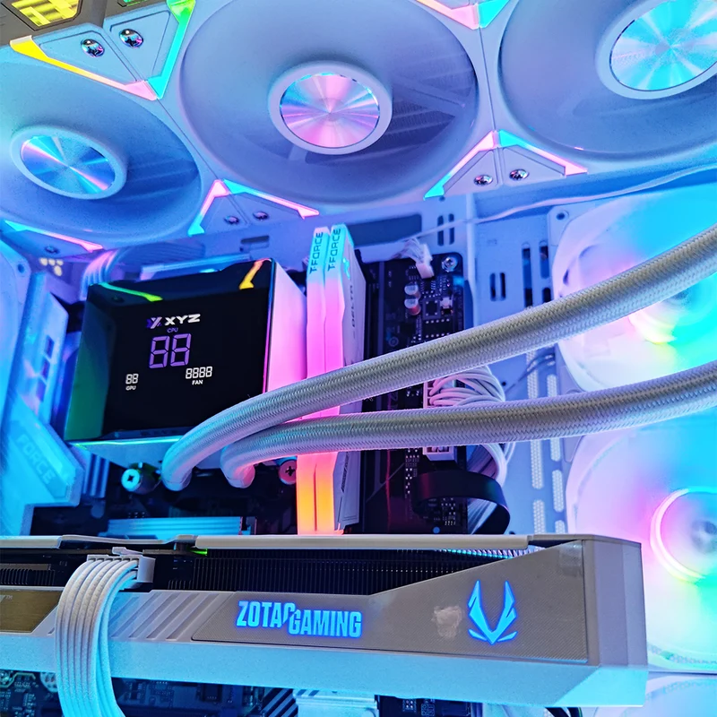 Aurora Tesseract X 2D White Desktop Gaming PC | AMD Ryzen 7 8700F | 32GB RAM | 1TB SSD | RTX 5070 | Windows 11 Pro