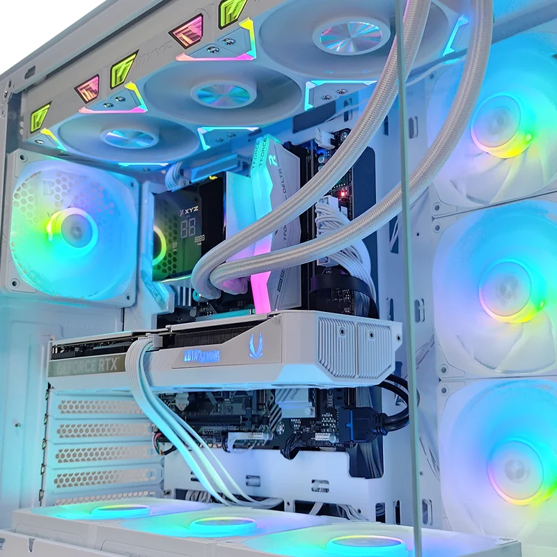 Aurora Tesseract X 2D White Desktop Gaming PC | AMD Ryzen 7 8700F | 32GB RAM | 1TB SSD | RTX 5070 | Windows 11 Pro