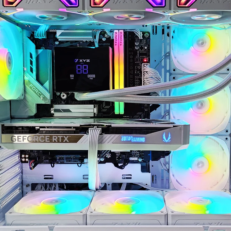 Aurora Tesseract X 2D White Desktop Gaming PC | AMD Ryzen 7 8700F | 32GB RAM | 1TB SSD | RTX 5070 | Windows 11 Pro