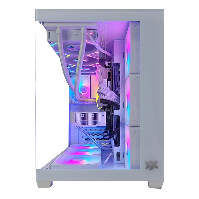 Aurora Tesseract X 2D White Desktop Gaming PC | AMD Ryzen 7 8700F | 32GB RAM | 1TB SSD | RTX 5070 | Windows 11 Pro