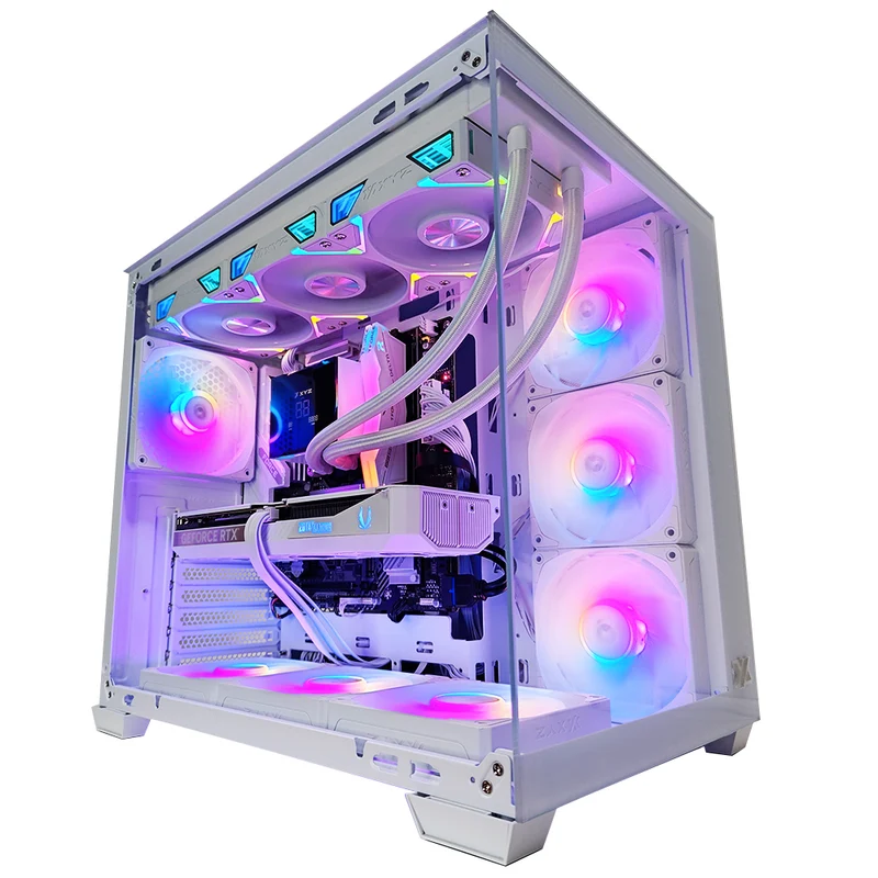 Aurora Tesseract X 2D White Desktop Gaming PC | AMD Ryzen 7 8700F | 32GB RAM | 1TB SSD | RTX 5070 | Windows 11 Pro