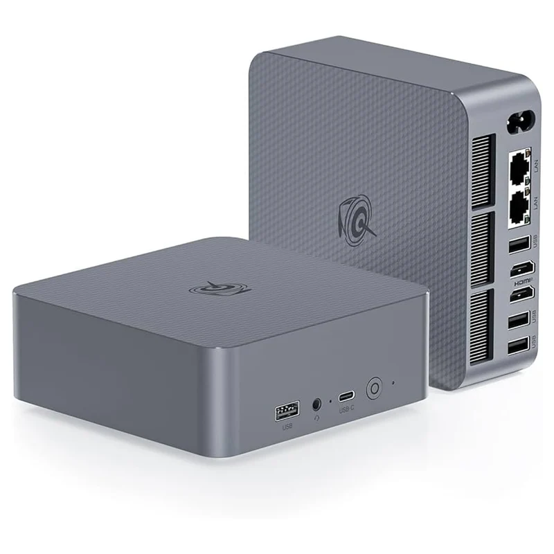 Beelink EQR5-D4 AMD Ryzen 7 5825U Processor 16GB RAM 500GB SSD Windows 11 Pro Mini PC (Milky Grey)
