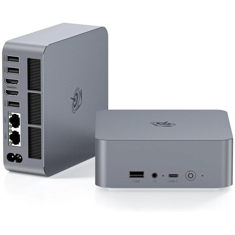 Beelink EQR5-D4 AMD Ryzen 7 5825U Processor 16GB RAM 500GB SSD Windows 11 Pro Mini PC (Milky Grey)