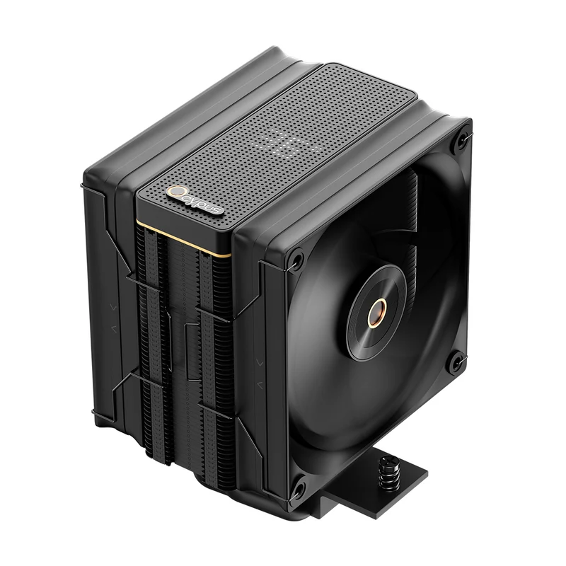Ocypus Iota A40 Dual Fan 4 Heat-Pipes Single Tower Air Cooler with Dot-Matrix Digital Display (Black, White)