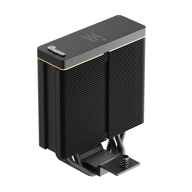 Ocypus Iota A40 Dual Fan 4 Heat-Pipes Single Tower Air Cooler with Dot-Matrix Digital Display (Black, White)