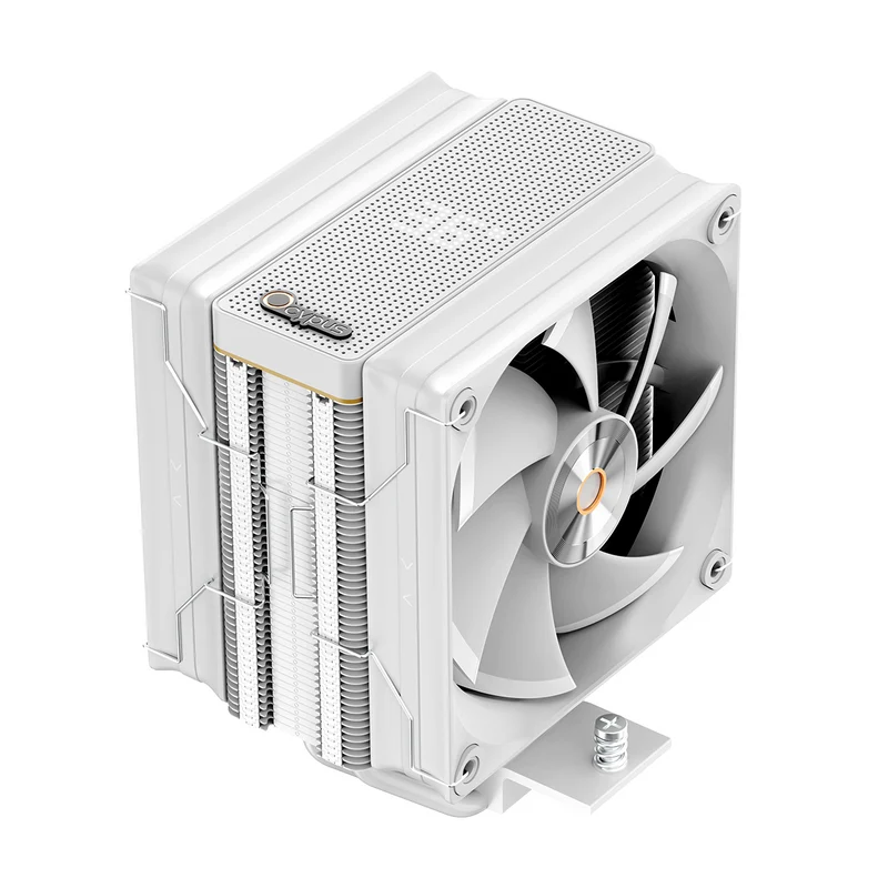 Ocypus Iota A40 Dual Fan 4 Heat-Pipes Single Tower Air Cooler with Dot-Matrix Digital Display (Black, White)