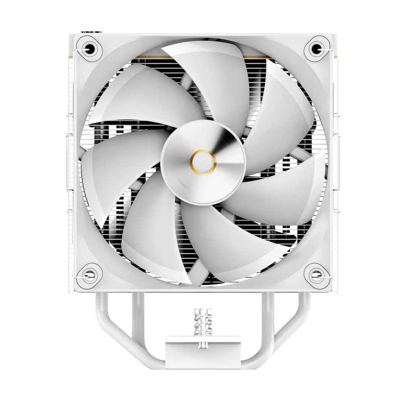 Ocypus Iota A40 Dual Fan 4 Heat-Pipes Single Tower Air Cooler with Dot-Matrix Digital Display (Black, White)