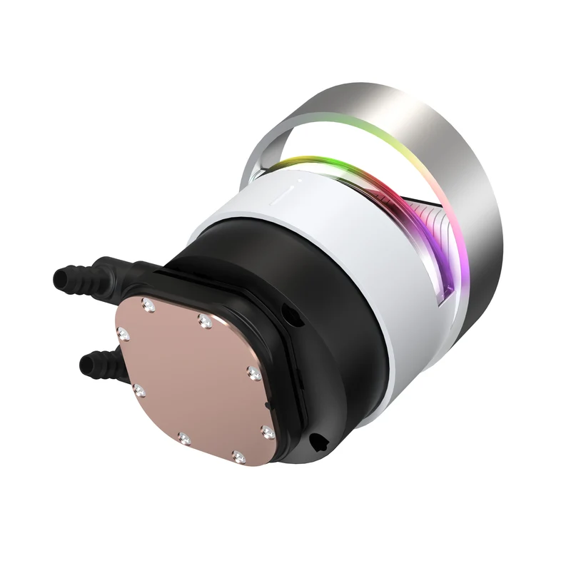 Ocypus Sigma L24 ARGB 240mm ARGB AIO Liquid Cooler with 2.4" IPS Display (Black, White)
