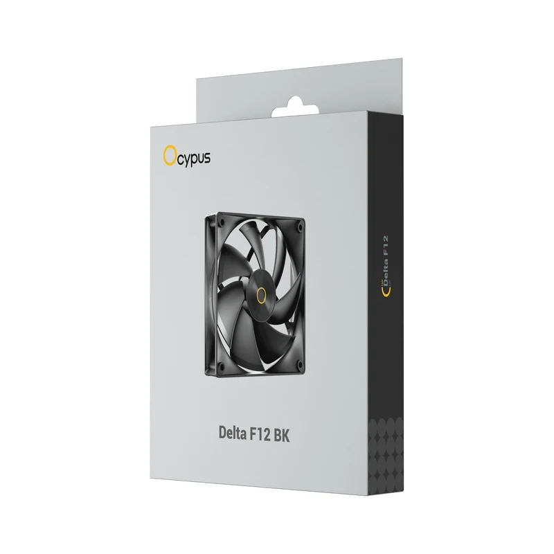 Ocypus Delta F12 120mm PWM Performance Fan (Black, White)