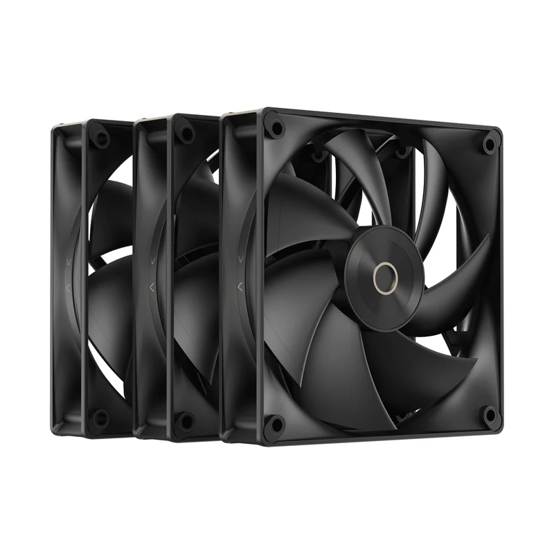 Ocypus Delta F12 3-in-1 120mm PWM Performance Fan Triple Pack (Black, White)