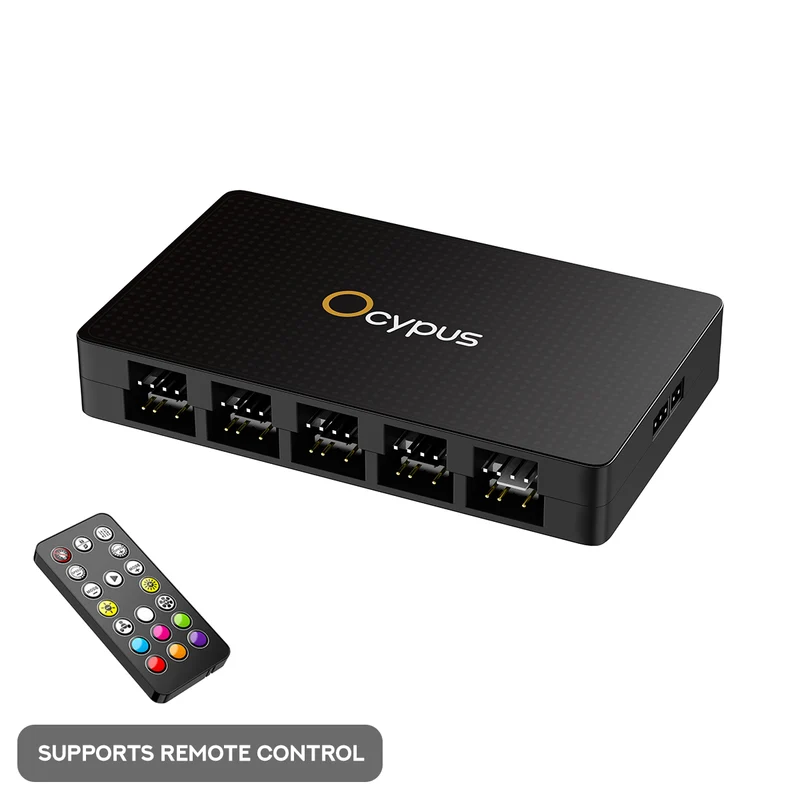 Ocypus Delta EH10 Pro ARGB Fan Hub Controller (Black) (Delta-EH10-BKN00PXX-GL)