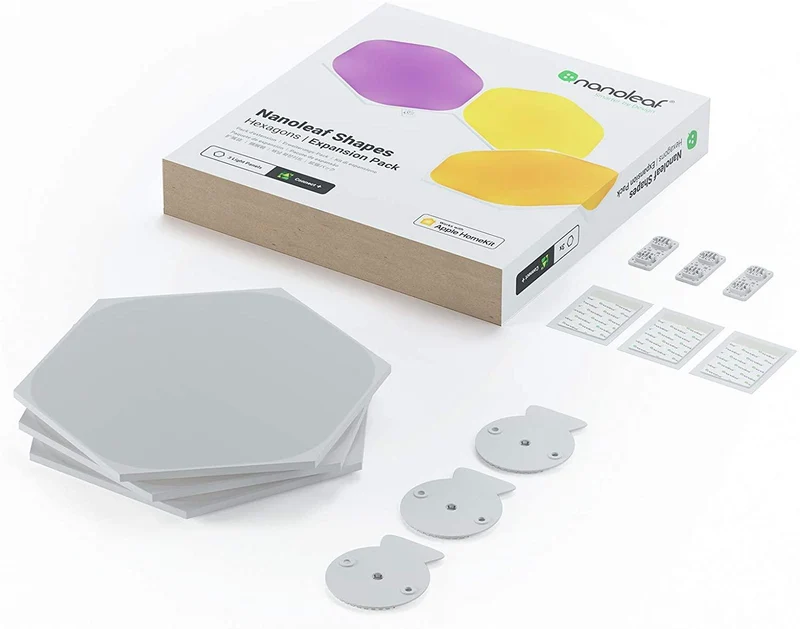 NANOLEAF SHAPES NL42-0001HX-3PK HEXAGON EXPANSION PACK 3 ADD-ON LIGHT PANELS
